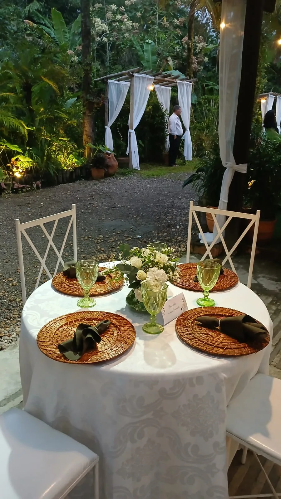 Ambientação de evento na Casa Rossa