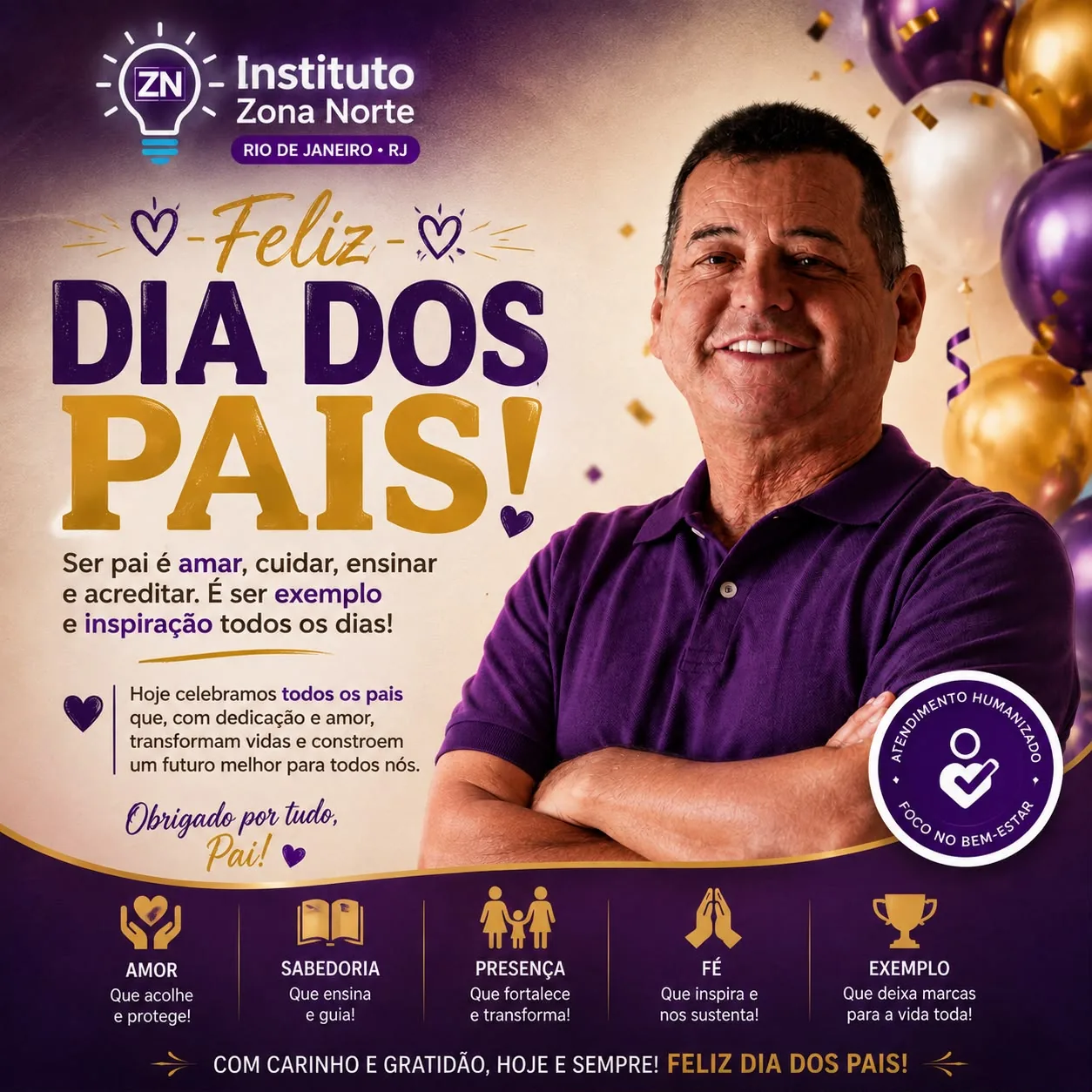 Arte de Dia dos Pais para Valderi Ravis